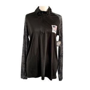 HKY SPORTSWEAR USA NEW Long Sleeve Pullover Black Medium Patriotic Sportswear